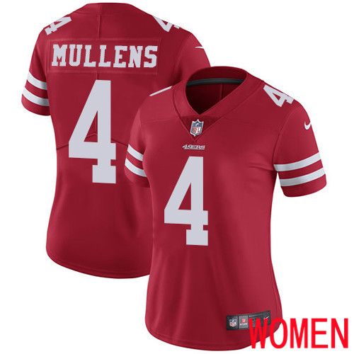 San Francisco 49ers Limited Red Women Nick Mullens Home NFL Jersey #4 Vapor Untouchable->san francisco 49ers->NFL Jersey